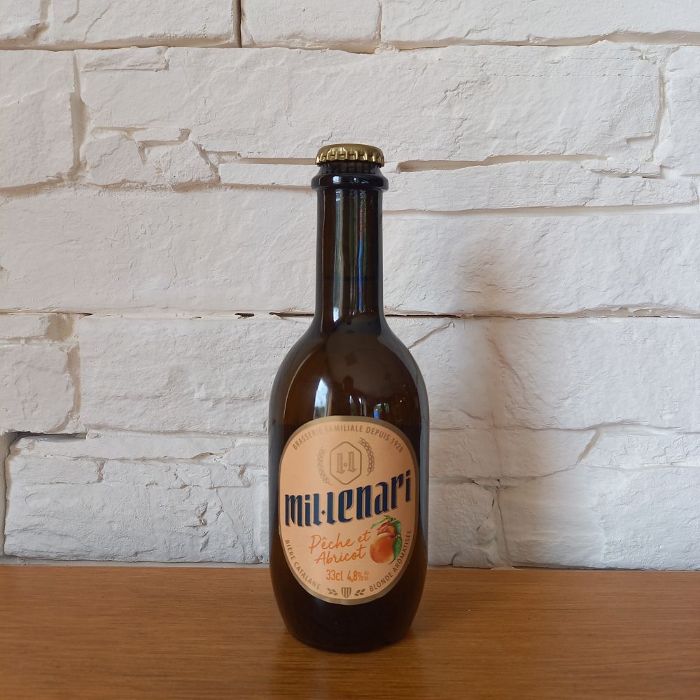 BIERE MILLENARI PECHE/ABRICOT - 4.8° - 33CL