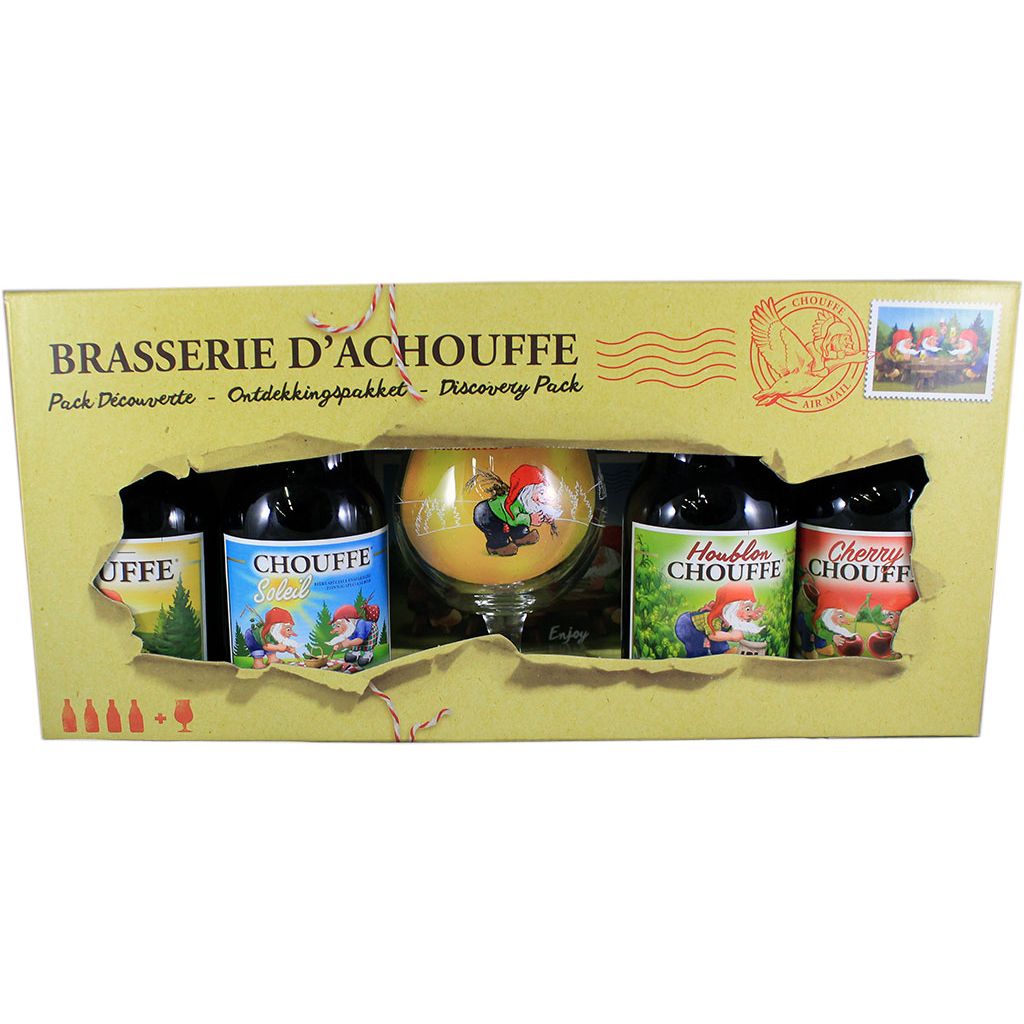 COFFRET La chouffe (4x0,33+verre)